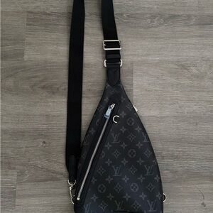 Black Monogram Sling Bag